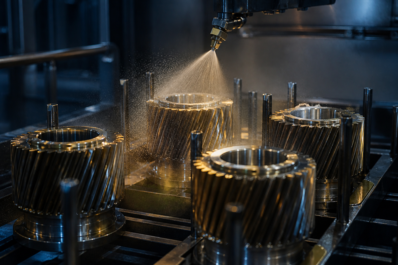 Machined steel components with corrosion protection